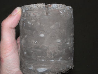 Saw cut was not deep enough to encourage a shrinkage crack to occur at this position.