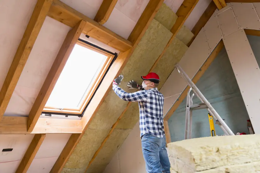 man fixing a window