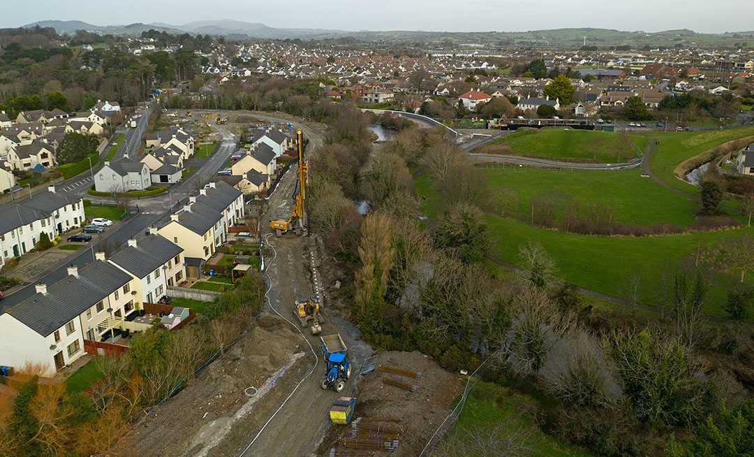 Secant Piling with 90T rig In close proximity to Shimna Mile Properties