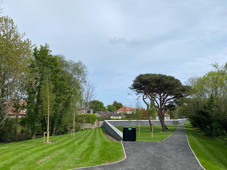 Flood Wall at Island Park