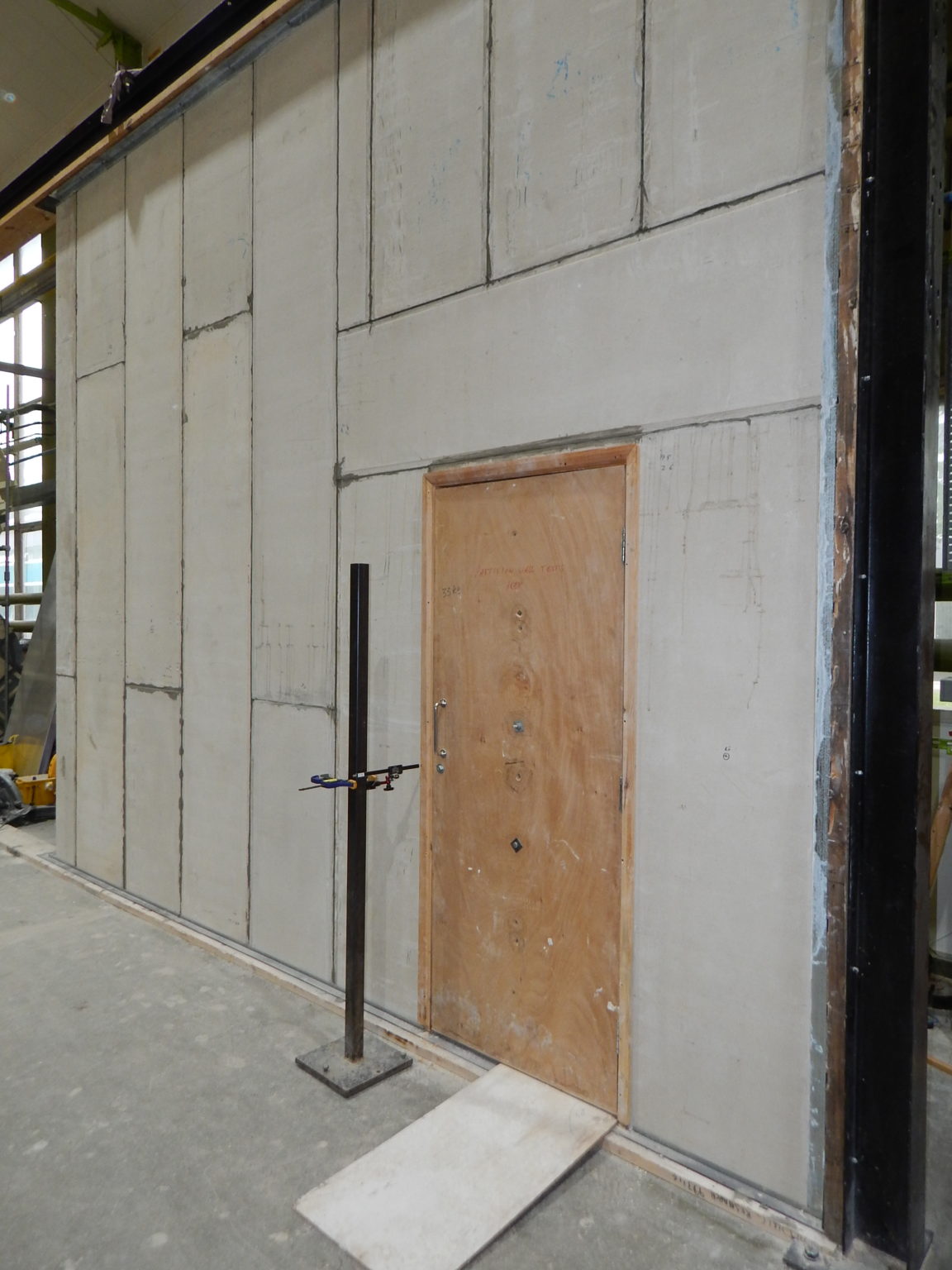 Partition wall testing from BRE